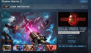 《影子武士3》Steam多半好评 流程短，剧情不如前作